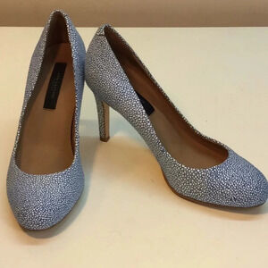 Ann Taylor Blue & White Heels Size 5